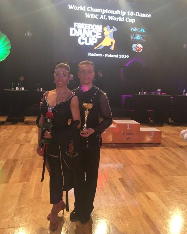 Denis Kojinov and Jeanette Chevalier 3rd place at WDC World Championship 10-dance